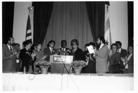 Rudy Lozano with fellow organizers