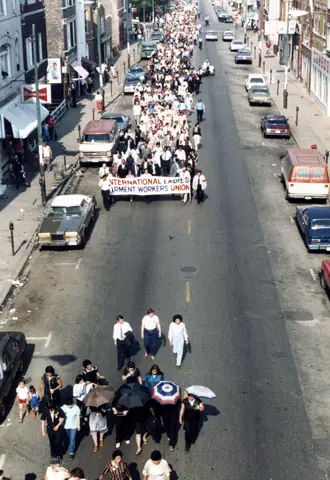 Cortejo fúnebre de Rudy Lozano, junio de 1983