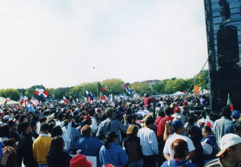 Young Rudy Lozano at a march