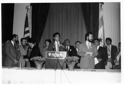 Rudy Lozano with fellow organizers