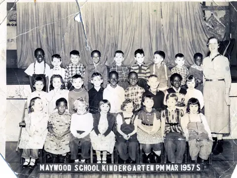 Kindergarten class, Maywood
