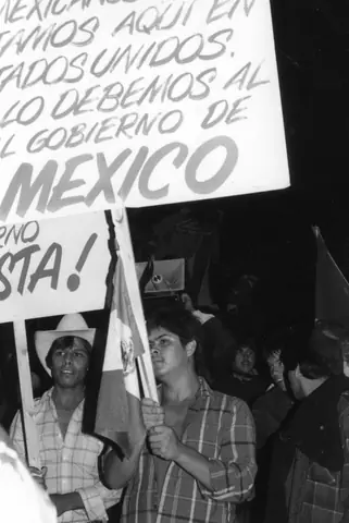 Protesta contra el fraude electoral en México, Parque Petrillo, 1989