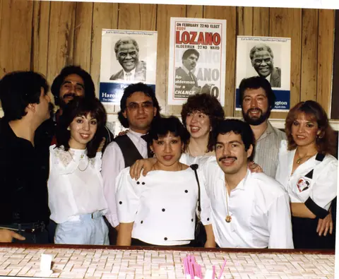 Rudy Lozano with fellow organizers