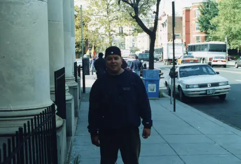 Young Rudy Lozano at a march