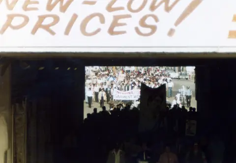 Cortejo fúnebre de Rudy Lozano, junio de 1983