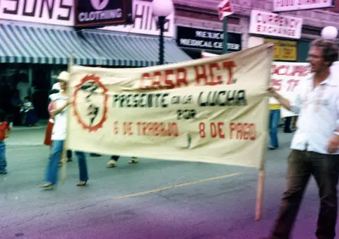 Manifestación por los derechos de los trabajadores, La Villita