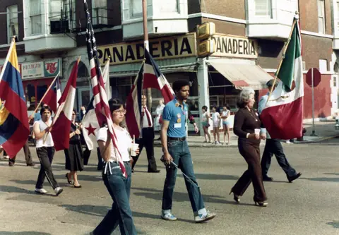 Cortejo fúnebre de Rudy Lozano, junio de 1983