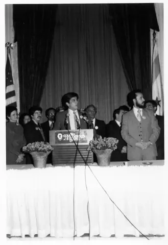 Rudy Lozano with fellow organizers