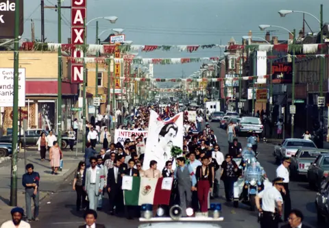Cortejo fúnebre de Rudy Lozano, junio de 1983