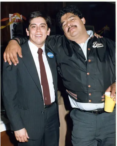 Rudy Lozano with fellow organizers