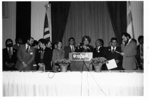 Rudy Lozano with fellow organizers