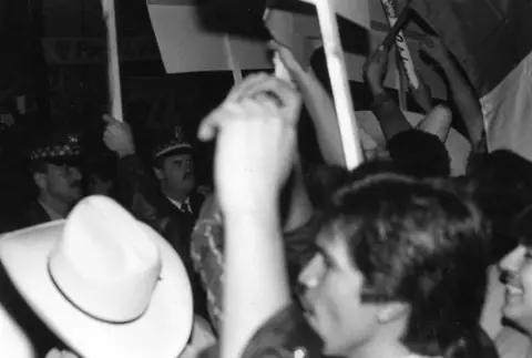 Protesta contra el fraude electoral en México, Parque Petrillo, 1989