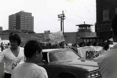 Protesta contra el fraude electoral en México, septiembre de 1989