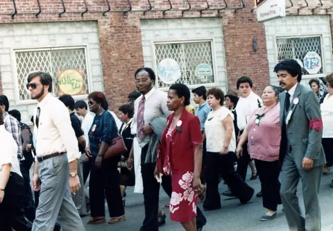 Cortejo fúnebre de Rudy Lozano, junio de 1983