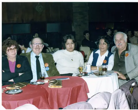 Rudy Lozano with fellow organizers
