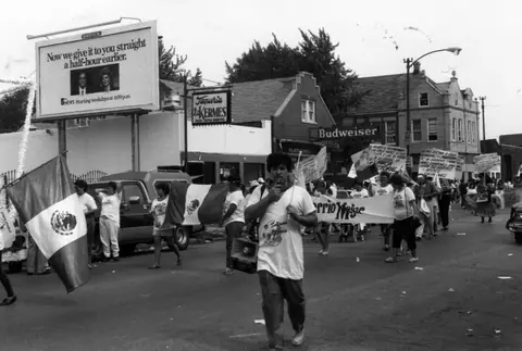 Protesta contra el fraude electoral en México, septiembre de 1989