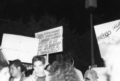 Protesta contra el fraude electoral en México, Parque Petrillo, 1989