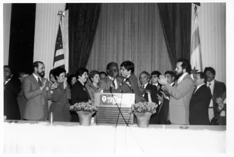 Rudy Lozano with fellow organizers