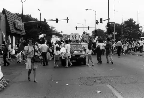 Protesta contra el fraude electoral en México, septiembre de 1989