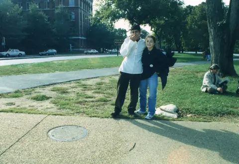 Young Rudy Lozano at a march