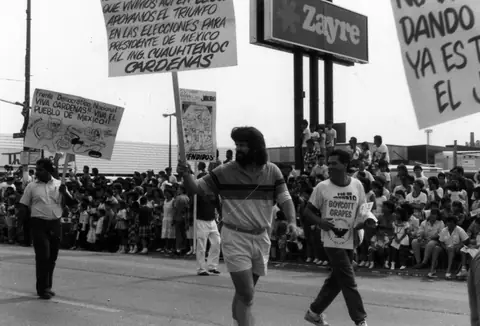 Protesta contra el fraude electoral en México, septiembre de 1989