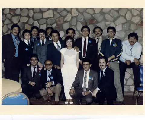 Rudy Lozano with fellow organizers