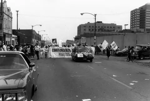 Protesta contra el fraude electoral en México, septiembre de 1989