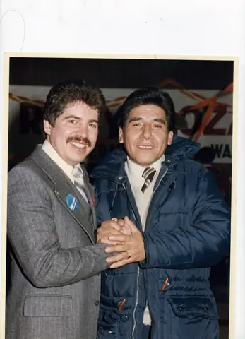 Rudy Lozano with fellow organizers
