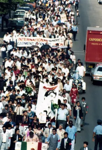Cortejo fúnebre de Rudy Lozano, junio de 1983