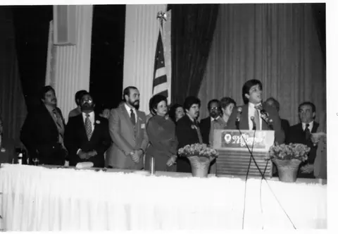 Rudy Lozano with fellow organizers