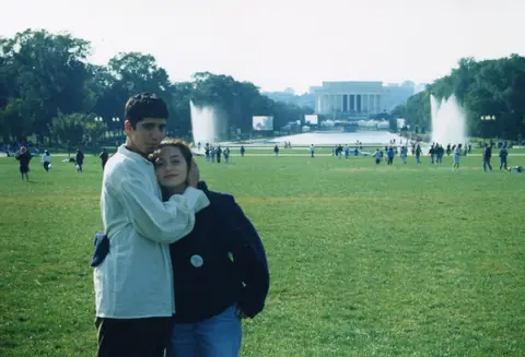 Young Rudy Lozano at a march