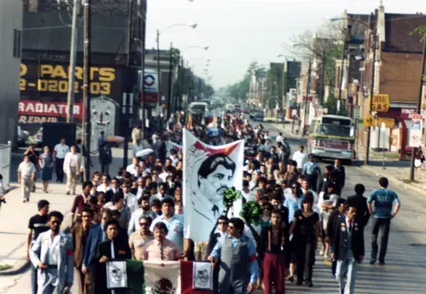 Cortejo fúnebre de Rudy Lozano, junio de 1983