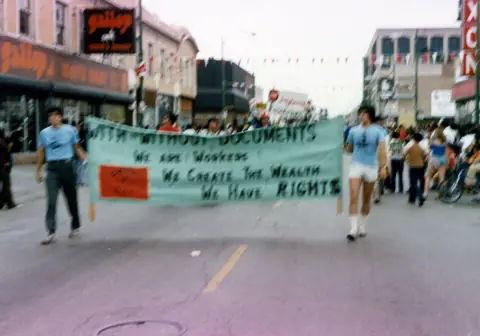 Workers' rights demonstration, Little Village