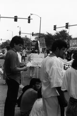 Protesta contra el fraude electoral en México, septiembre de 1989