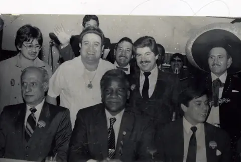 Rudy Lozano with fellow organizers