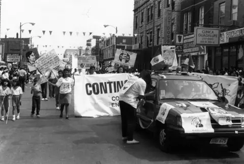 Protesta contra el fraude electoral en México, septiembre de 1989