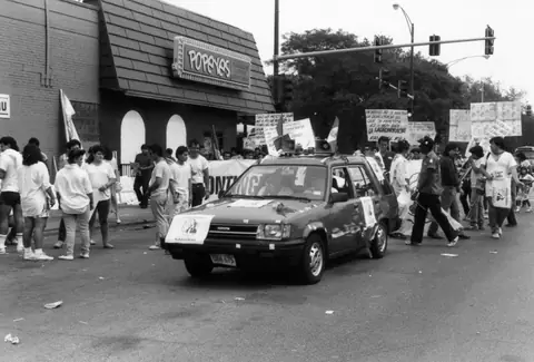 Protesta contra el fraude electoral en México, septiembre de 1989