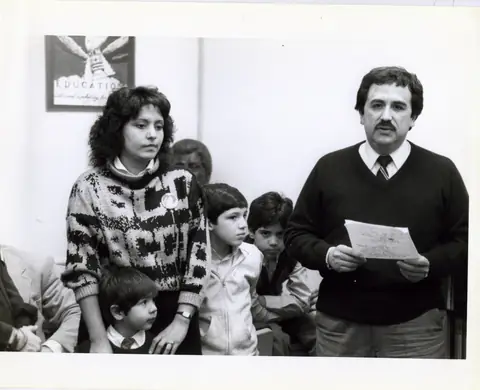 Rudy Lozano with fellow organizers