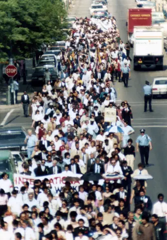Cortejo fúnebre de Rudy Lozano, junio de 1983