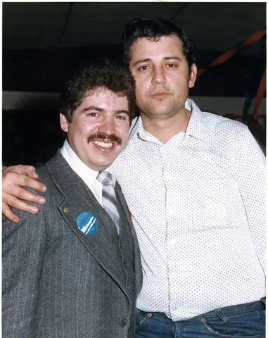 Rudy Lozano with fellow organizers