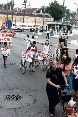 Mitin en Chicago