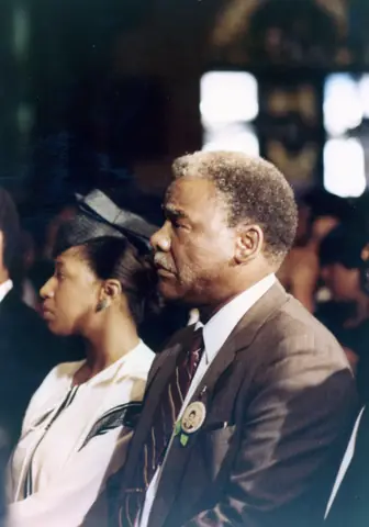 Funeral de Rudy Lozano en la iglesia de San Pío V, Pilsen, junio de 1983
