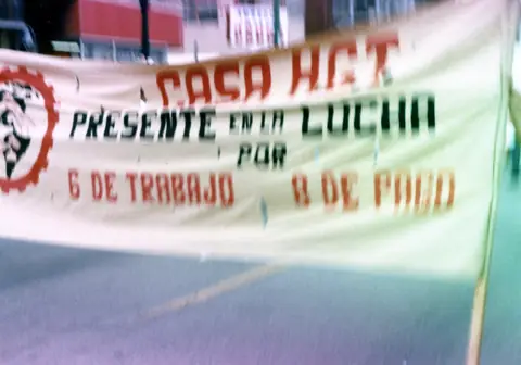 Manifestación por los derechos de los trabajadores, La Villita